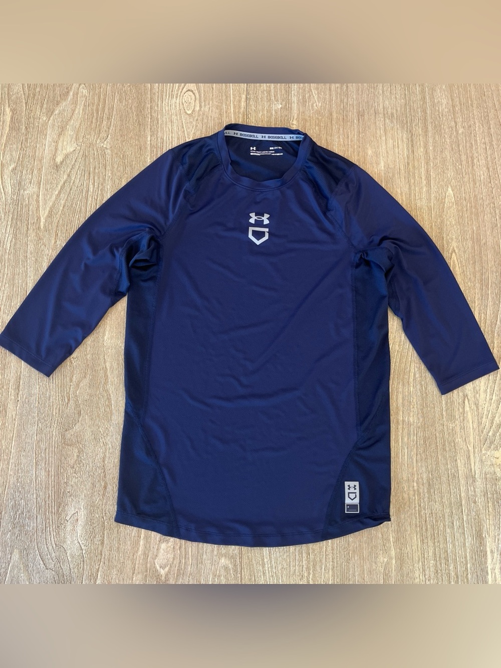 Under Armour Mens Iso-Chill 3/4 Sleeve Baseball Shirt, Size: Men's Small